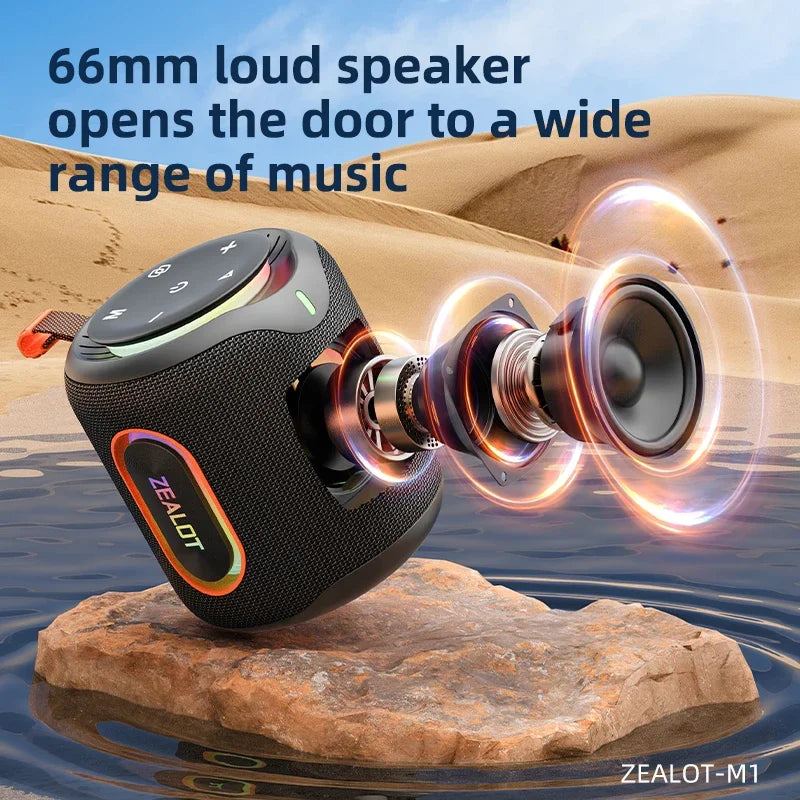 ZEALOT-M1 Bluetooth Speaker &ndash; IPX6 Waterproof Dustproof