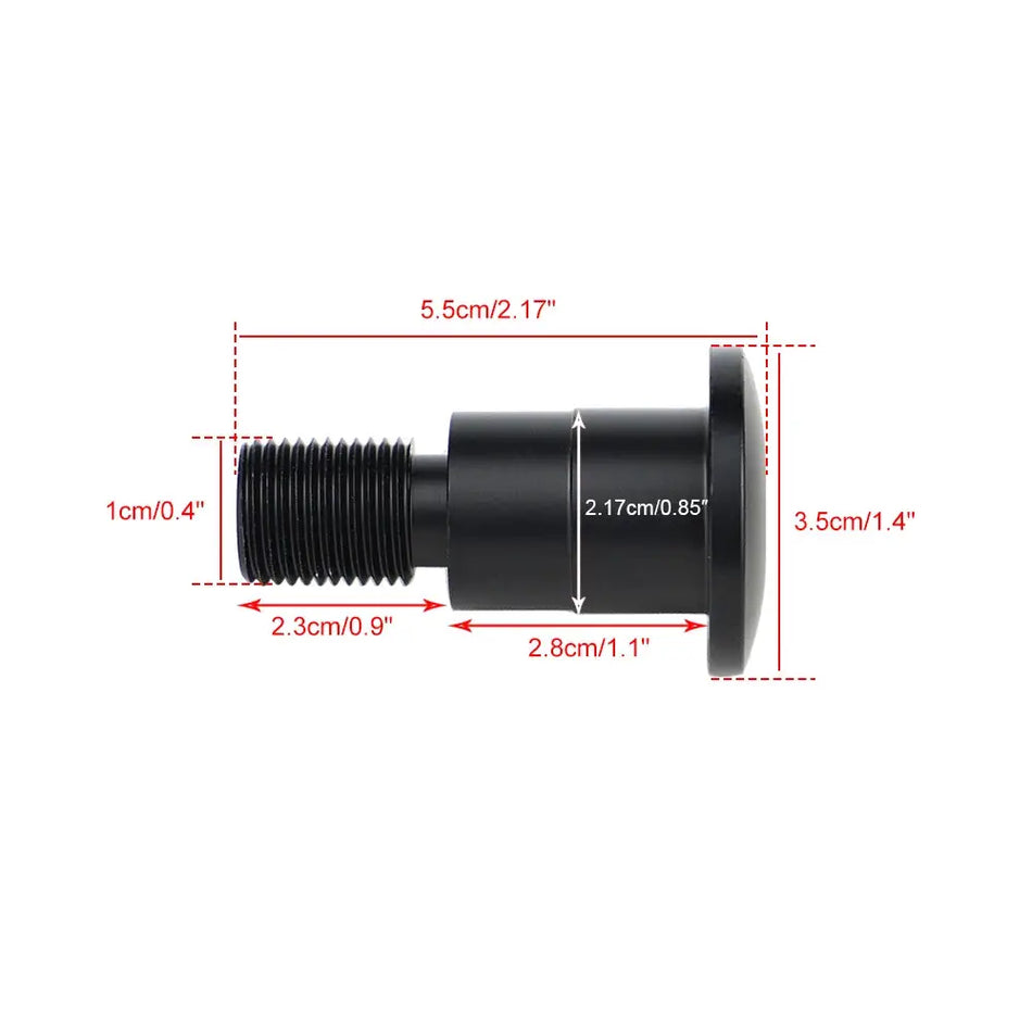Motorcycle Handlebar Bar End Mirror Adapter for Yamaha MT07 MT09 Niken TMAX MT10 MT01 MT125 XSR700 XSR900 FZ6 FZ07 FZ09 FZ10 FZ1 by InterCyprus Trading Ltd