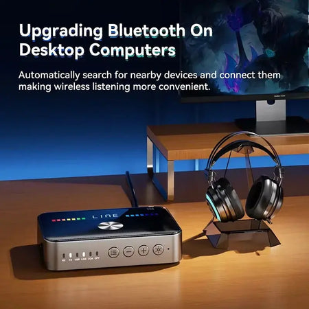 KEBIDUMEI NFC Bluetooth 6.0 Audio Receiver Transmitter Digital to Analog Converter DAC Low Latency Music Wireless Adapter by InterCyprus Trading Ltd