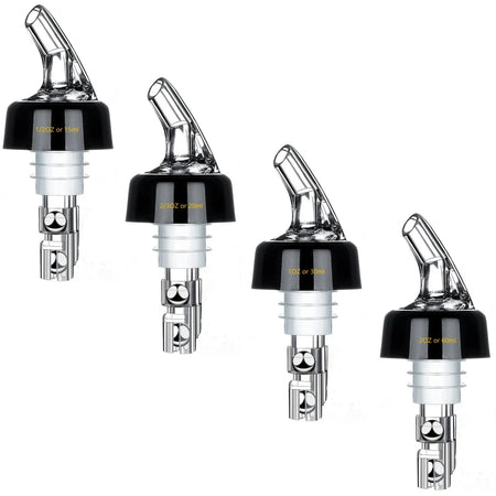 Automatic Measure Liquor Pourers &ndash; Durable Virgin Plastic 1PC per Size