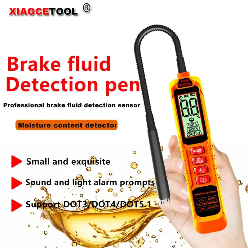 Xiaocetool 5 LED Brake Fluid Tester Pen DOT3 DOT4 DOT5.1