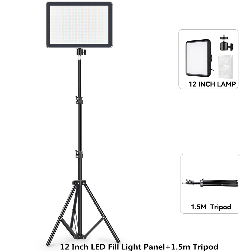 LED Photo Studio Light Kit 12 inch D