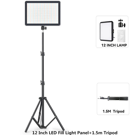 LED Photo Studio Light Kit 12 inch D