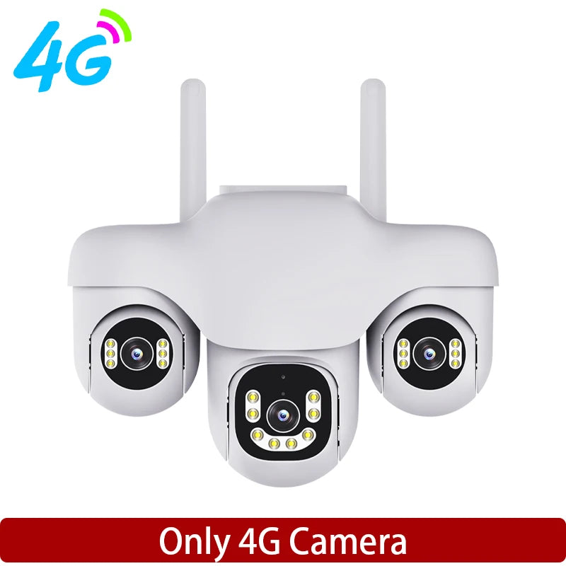 12MP Triple Lens PTZ 4G Security Camera 4G Camera / AU Plug