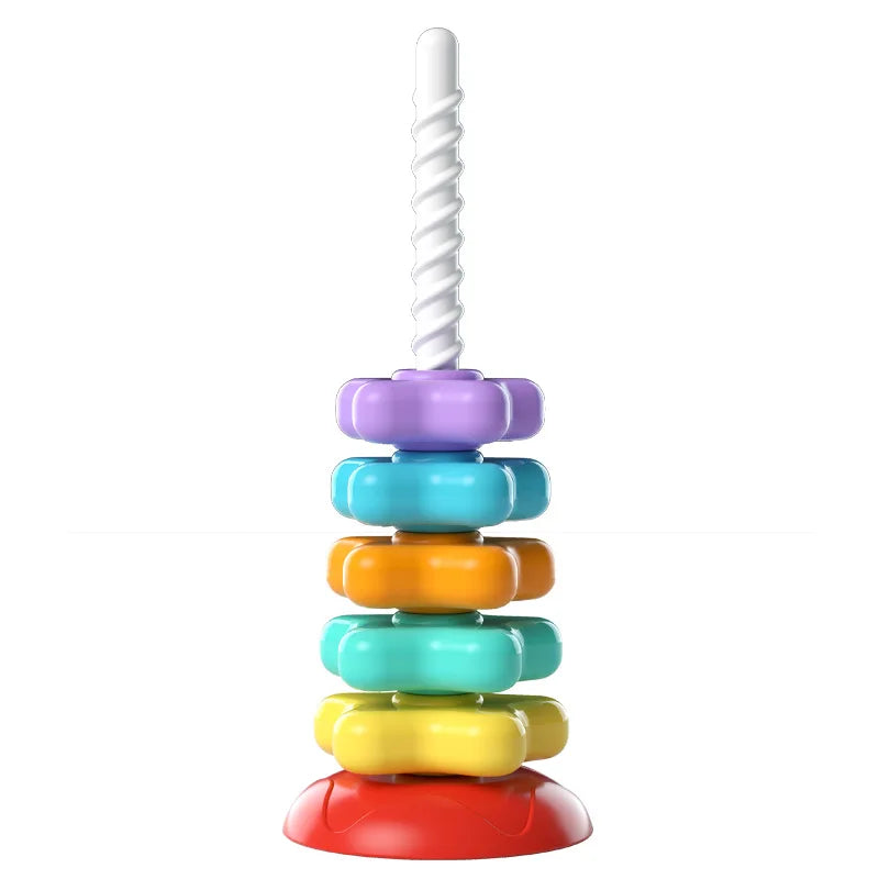 Rainbow Nesting Stacking Toy &ndash; Multi-Sensory Montessori Fun One set