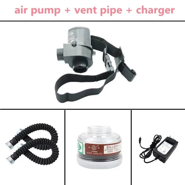 Gas Mask Respirator 6800 Electric &ndash; Constant Air Flow System Air pump set