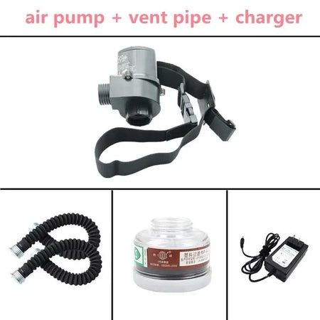 Gas Mask Respirator 6800 Electric &ndash; Constant Air Flow System Air pump set