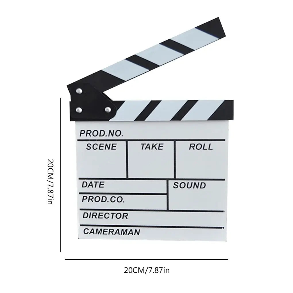30x27cm Movie Clapboard White (20x20cm)