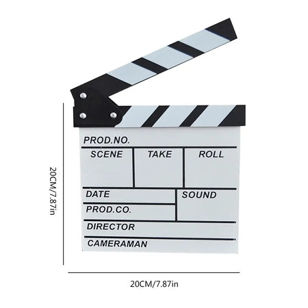 30x27cm Movie Clapboard White (20x20cm)