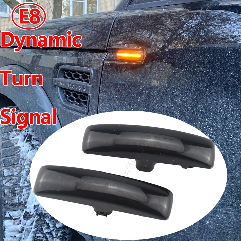 2x LED sānu marķējuma lampas atkārtotāja indikators gaisma Land Rover L320, Freelander 2, LR3, LR4, Discovery 3/4, L359, L319