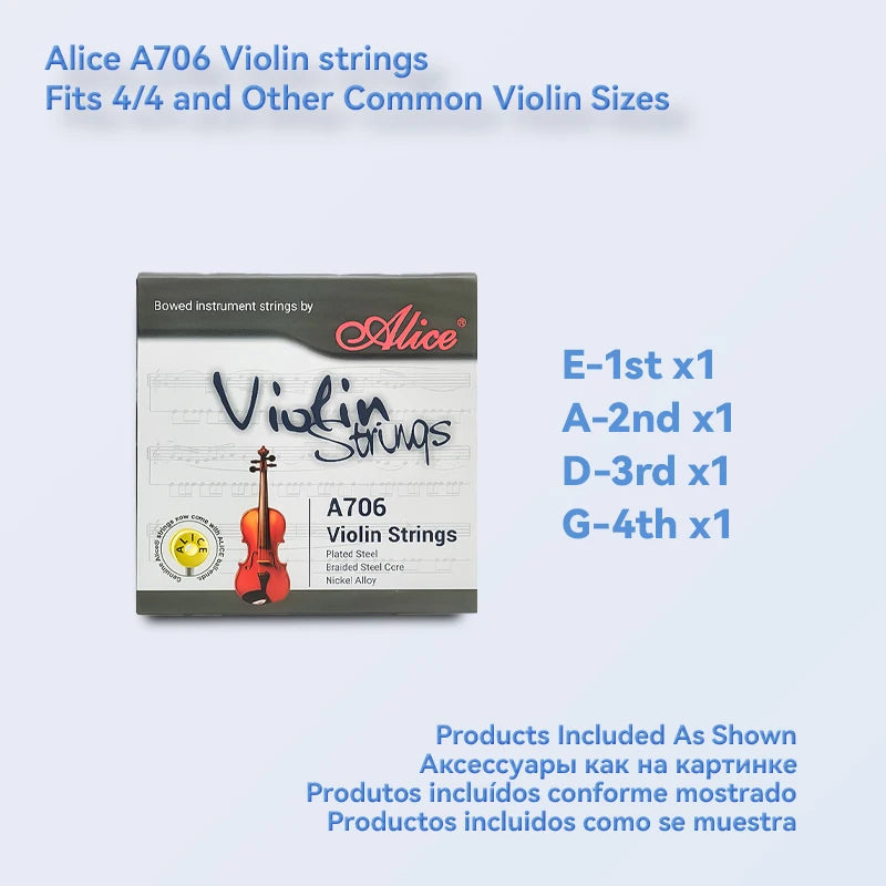 Alice Professional Violin Strings A747 &ndash; Stable Tone A706