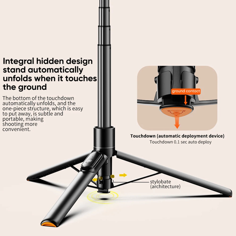 Magnetic Selfie Stick Tripod WS-22001 &ndash; Bluetooth Remote