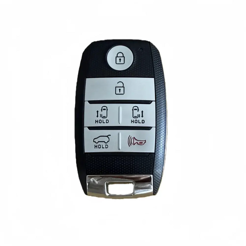 Car Remote Smart Card Key Shell Casing 6 Buttons for Kia with Uncut Emergency Key Blade by InterCyprus Trading Ltd