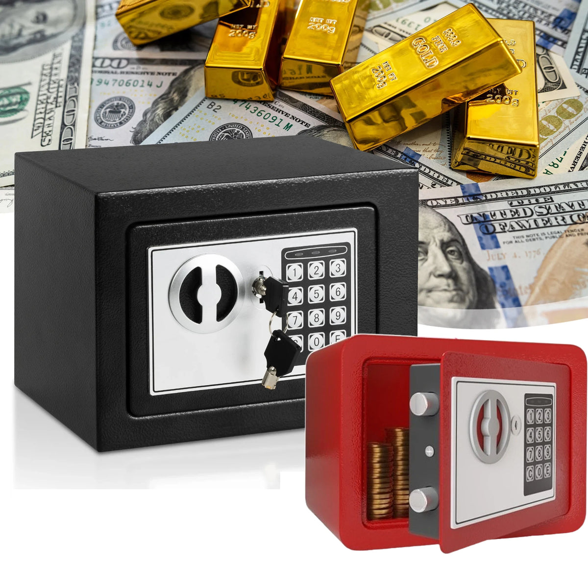 InterCyprus Smart Metal Safe &ndash; Digital Hotel Safe Box