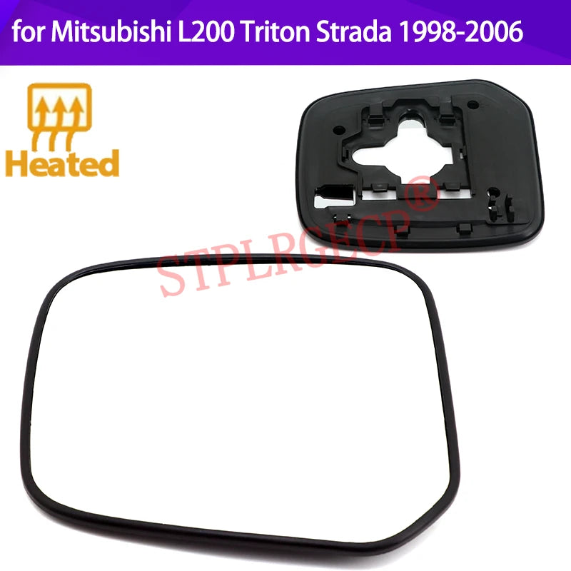 Nezahriaty sklo bočného zrkadla pre Mitsubishi L200 Triton Strada K74 1998-2006