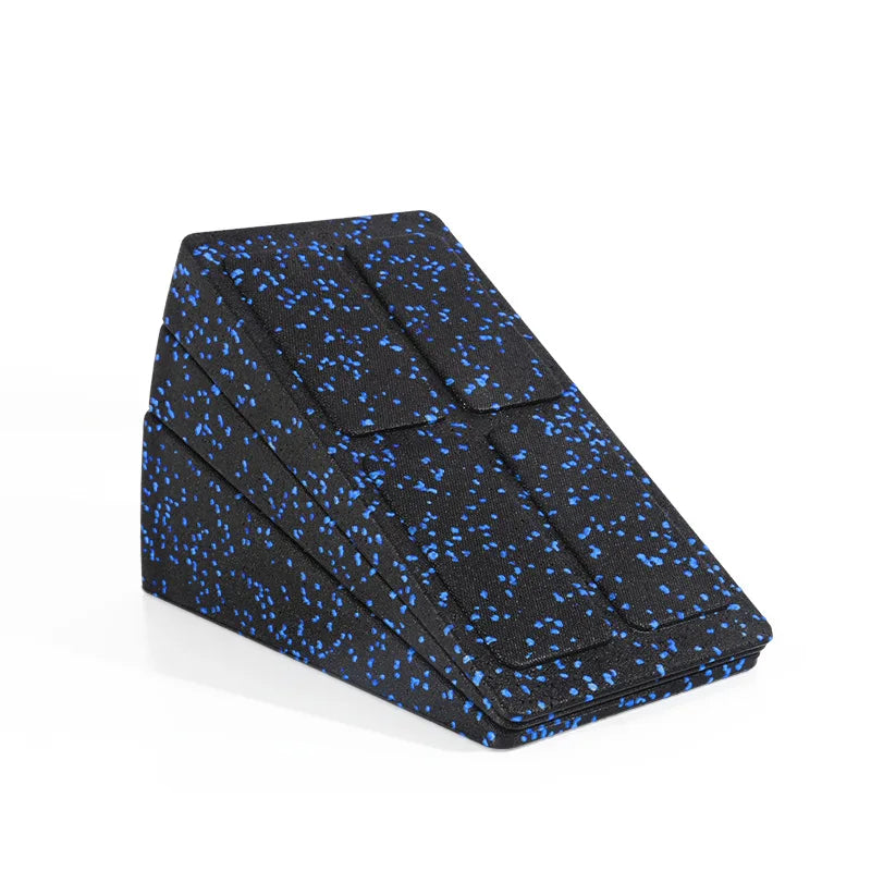 3Pcs Set Yoga Bricks &ndash; Adjustable Non-Slip Support for Enhanced Workouts Black Blue (Suit)