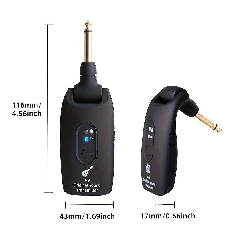 A9 2.4GHz Wireless Guitar Transmitter Receiver &ndash; Low Lat.