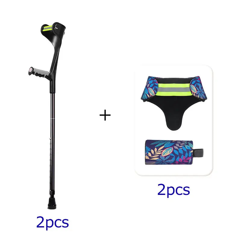 Lefeke Adult Forearm Crutches &ndash; Foldable and Lightweight Design Fancy