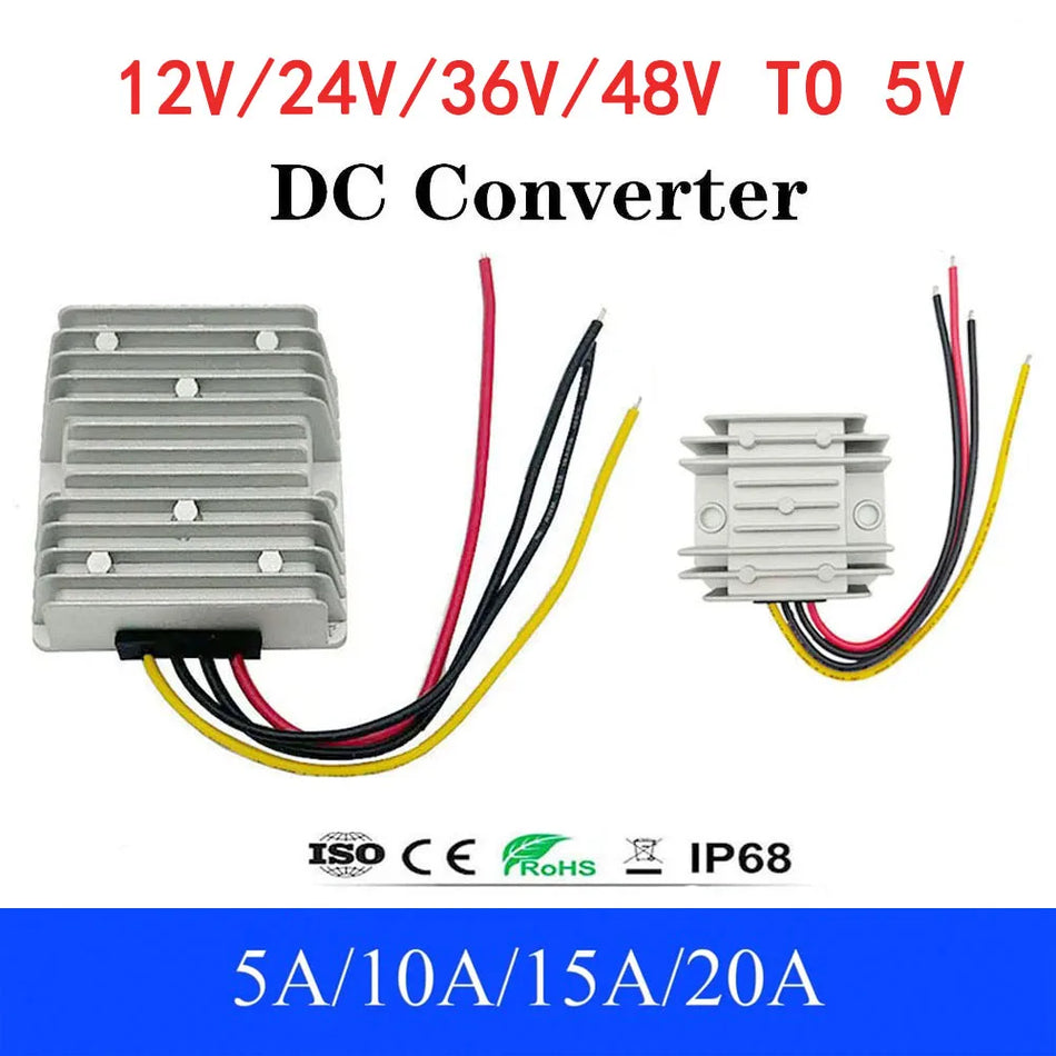 DC DC Converter &ndash; Versatile Voltage Regulation for Bus and Truck Power Supply 5A / 48V(30-60V) / 5V