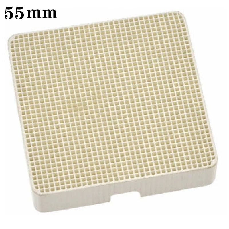 Honeycomb Ceramic Soldering Board with Special Needles for Jewelry Making Square 55x55x12mm