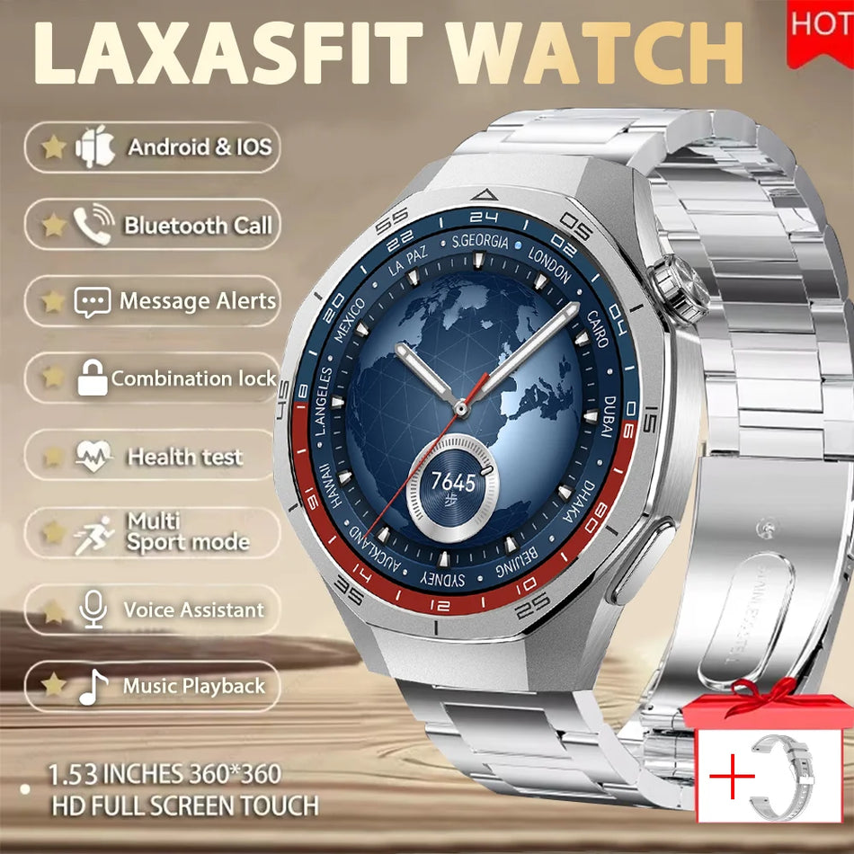 LAXASFIT 2025 Мужские Спортивные Умные Часы С Педометром Bluetooth