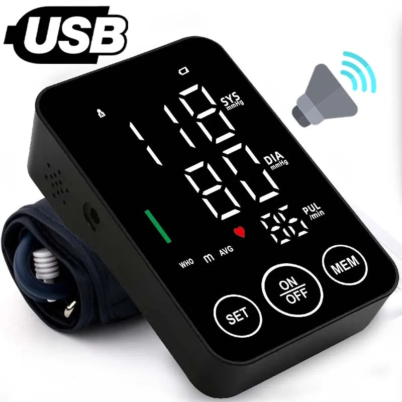 Ny LED blodtryksmåler med stor skærm og armslynge