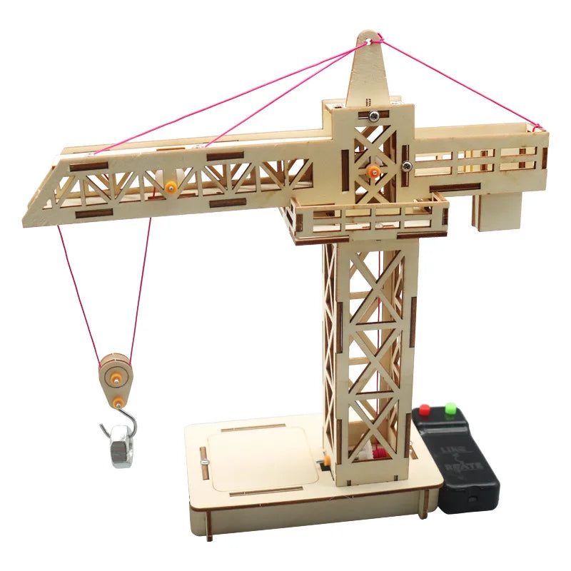 Remote Control Tower Crane Kit &ndash; Eco Friendly Wood Toy