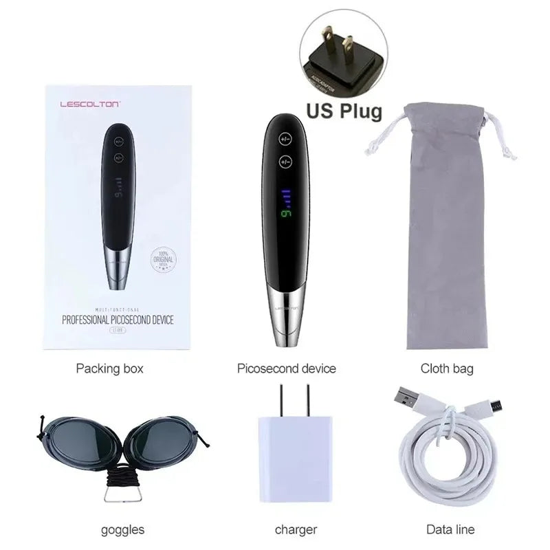 9 Level Laser Picosecond Pen &ndash; All In One Skin Rejuvenation US Plug-With Box