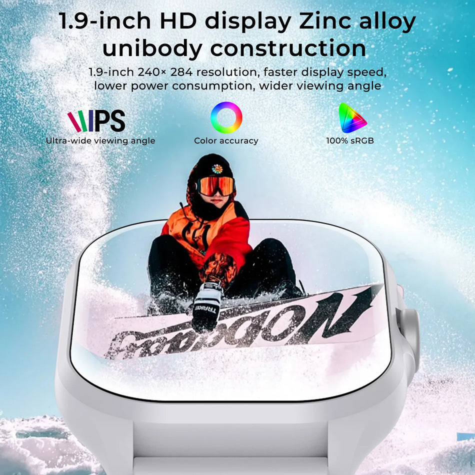Smartwatch 1.9 Inch Touch Screen With Bluetooth 5.4, Health Monitor, Music Player