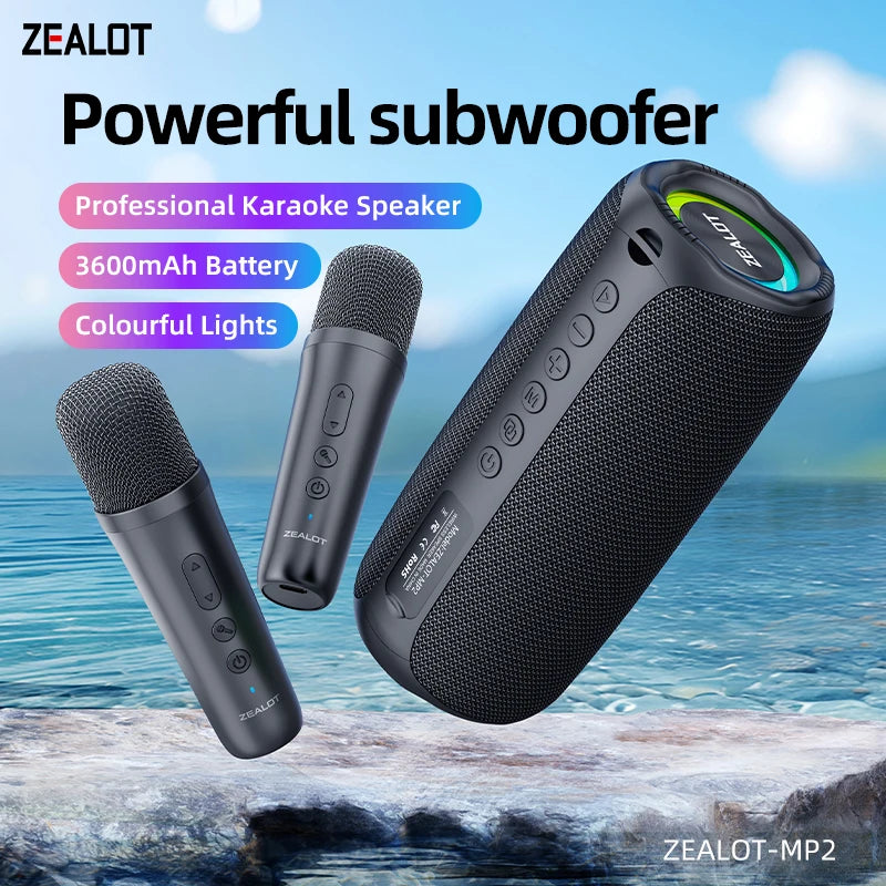 ZEALOT-MP2m Karaoke Machine &ndash; Waterproof Portable Speaker