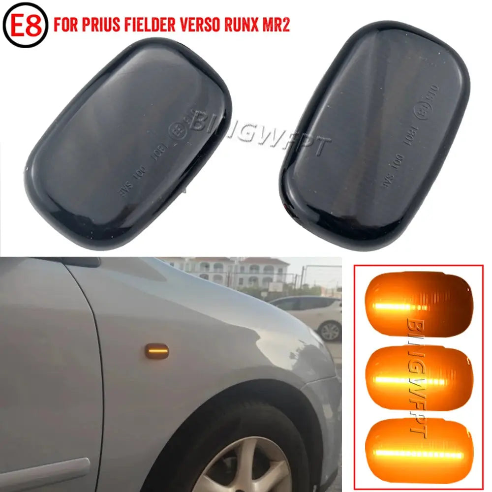 LED Dynamic Side Marker Turn Signal Light For Toyota RAV4 Camry SV4 CV4 ACV30 Corolla E10 E11 E12 ZE120 Runx Allex Vios Celica by InterCyprus Trading Ltd