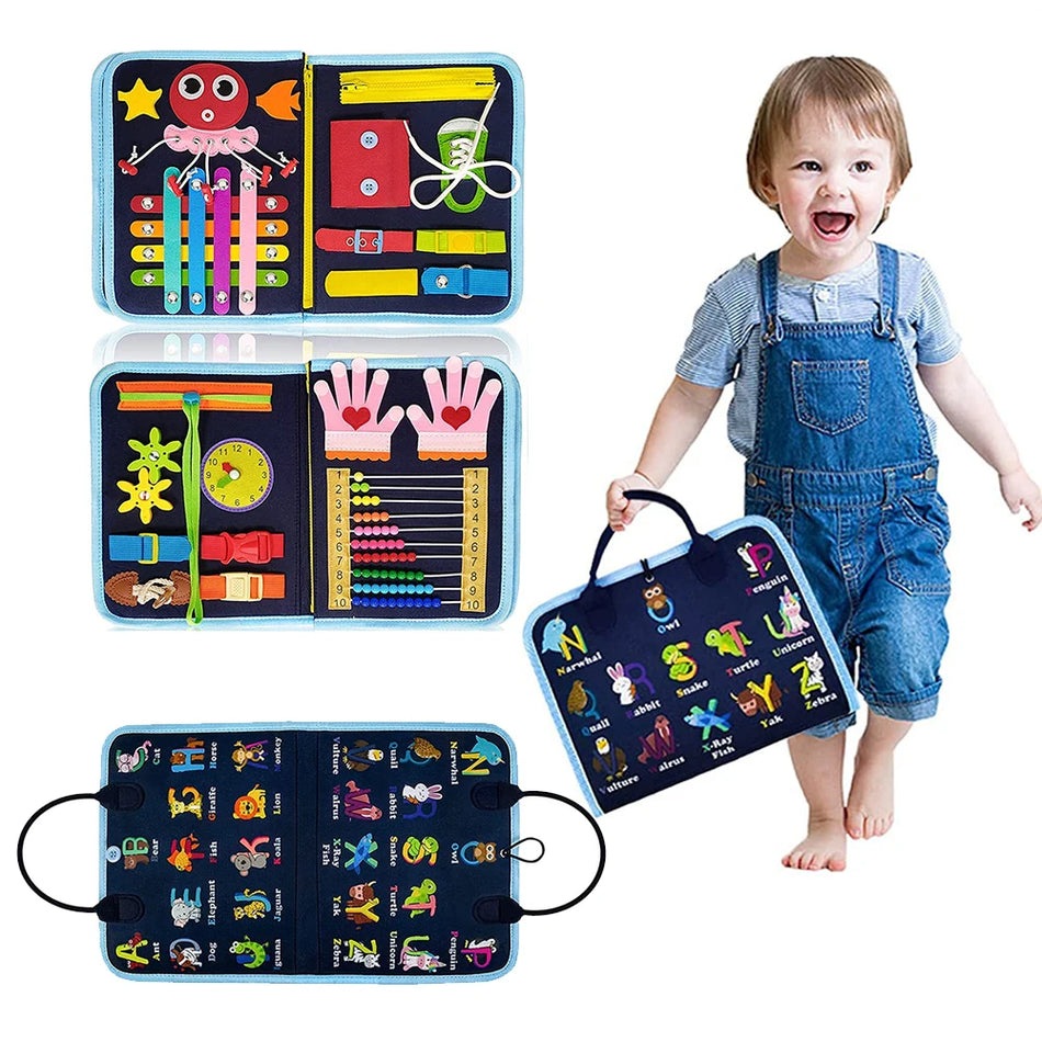 Kids Busy Board Toy &ndash; Improves Fine Motor Skills At Home