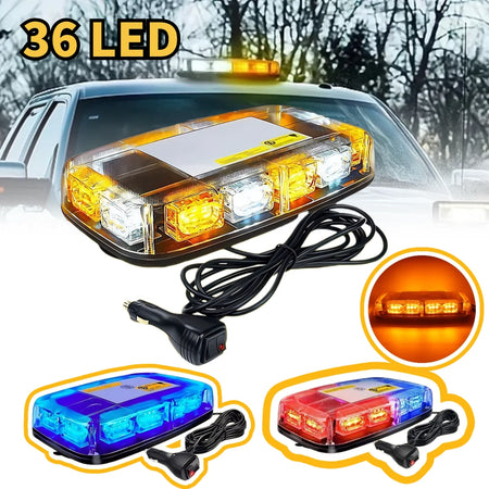 36 LED Emergency Roof Top Strobe Light &ndash; Visibility 12V