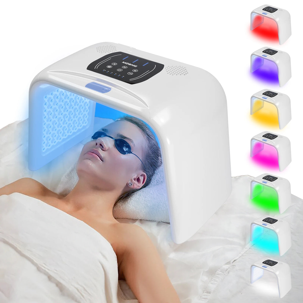 VamsLuna 7 Color LED Facial Mask &ndash; Photon Rejuvenation