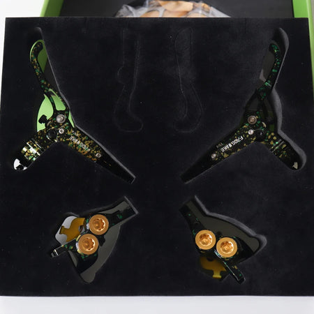 Frog Wake 4 Pistons Hydraulic Disc Brake &ndash; One Finger Lever Green- 1 Pair