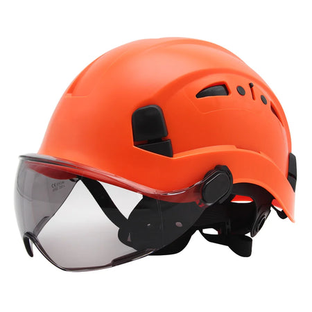 CR08 Safety Helmet With Visor &ndash; Lightweight Head Protection OR dark lens