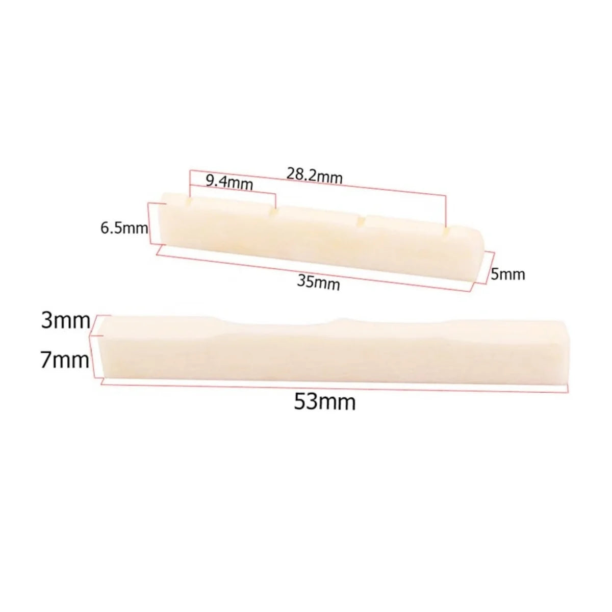 Miwayer Ukulele Nut and Saddle &ndash; Easy To Cut To Fit