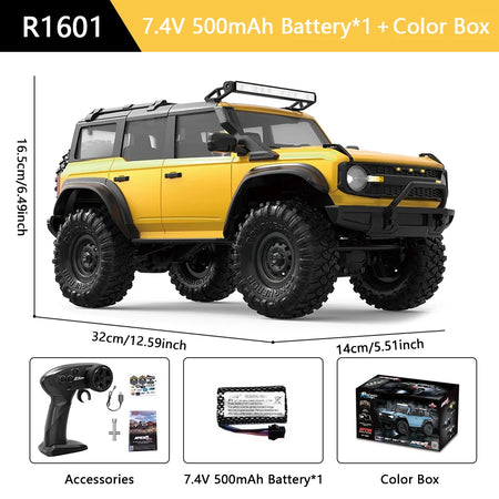 HB R1601 RC Car 1:16 4WD Off Road Model &ndash; LED Lights R1601