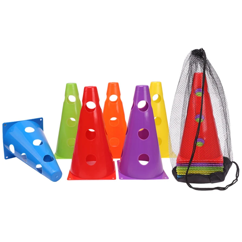 Durable Agility Training Cones &ndash; 12 to 36PCS in Vibrant Colours