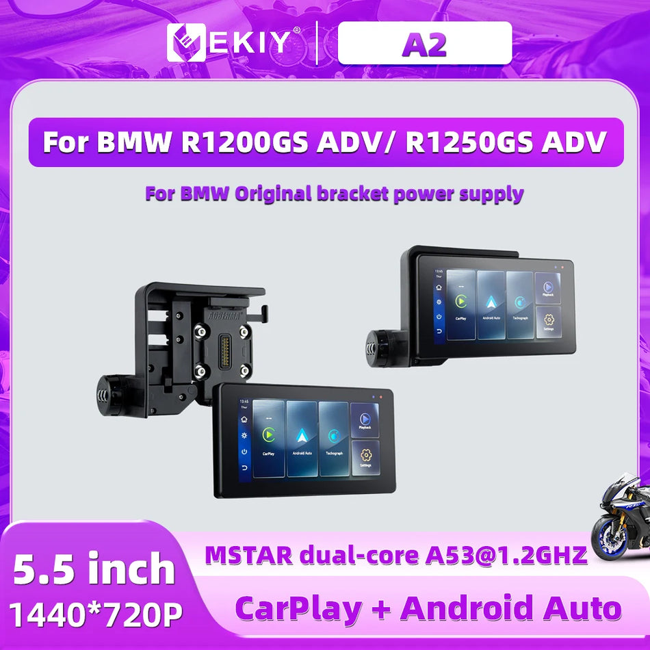 EKIY 5.5inch Motorcycle Carplay Bracket &ndash; Original BMW Style Code Lock