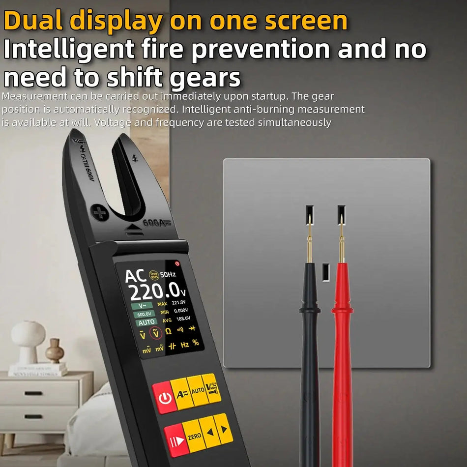 Bside U5 U Shaped Clamp Meter 600A True RMS Multimeter