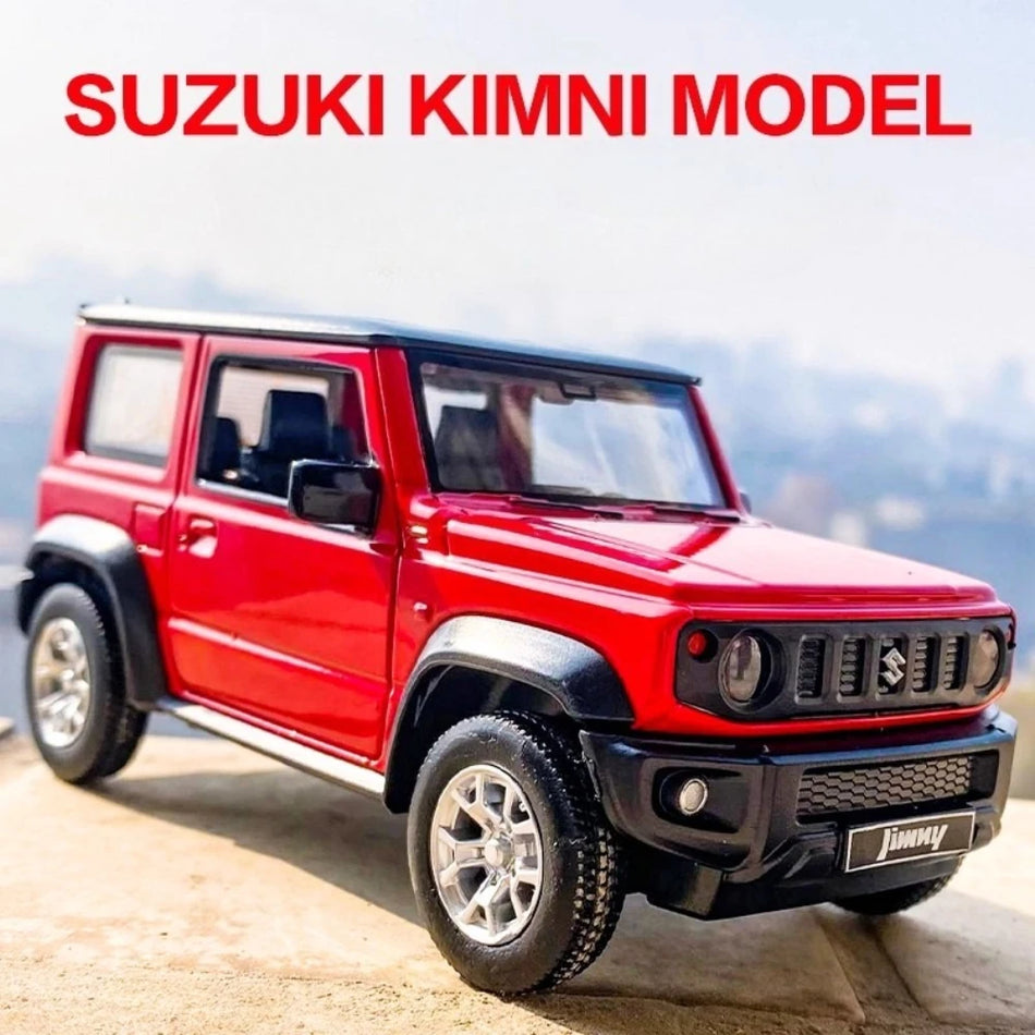 Mașină de jucărie din aliaj diecast la scară 1:26 pentru Suzuki Jimny cu retragere.