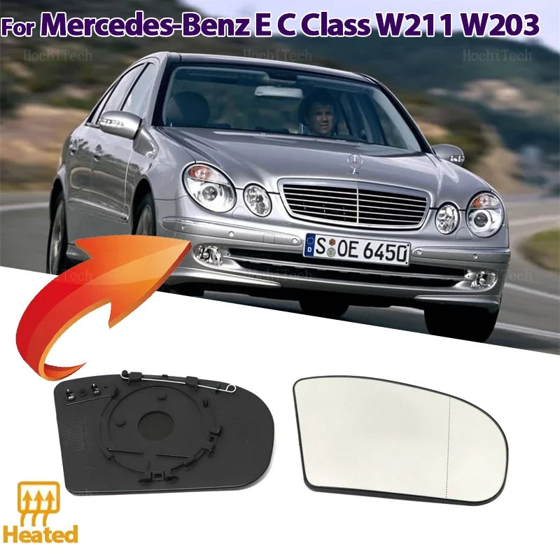 Lämmitetty sivupeilin lasi Mercedes-Benz E-luokka W211 C-luokka W203