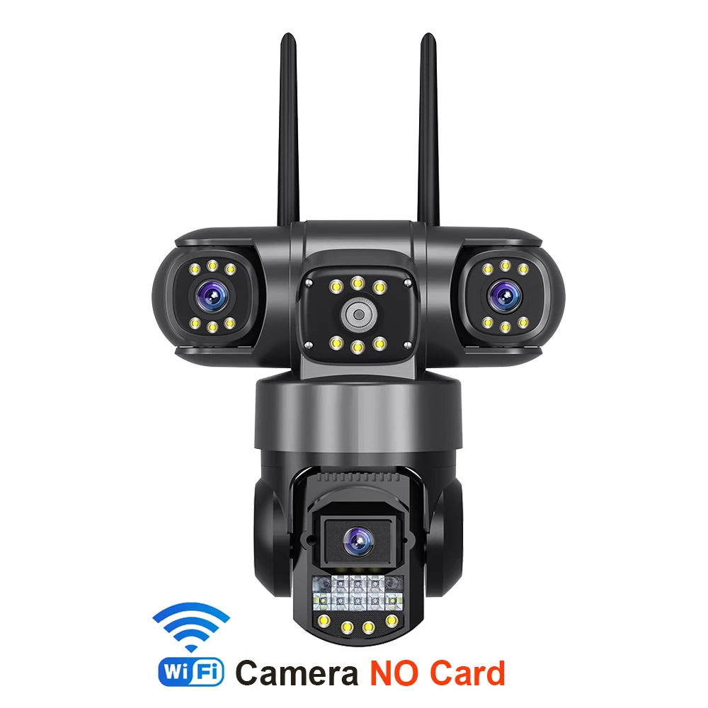 Ultra HD V380 Pro 6K Outdoor WiFi IP Camera with 12MP Triple Lenses, Night Vision &amp; IP66 Waterproof Security Surveillance Only Camera / UK Plug