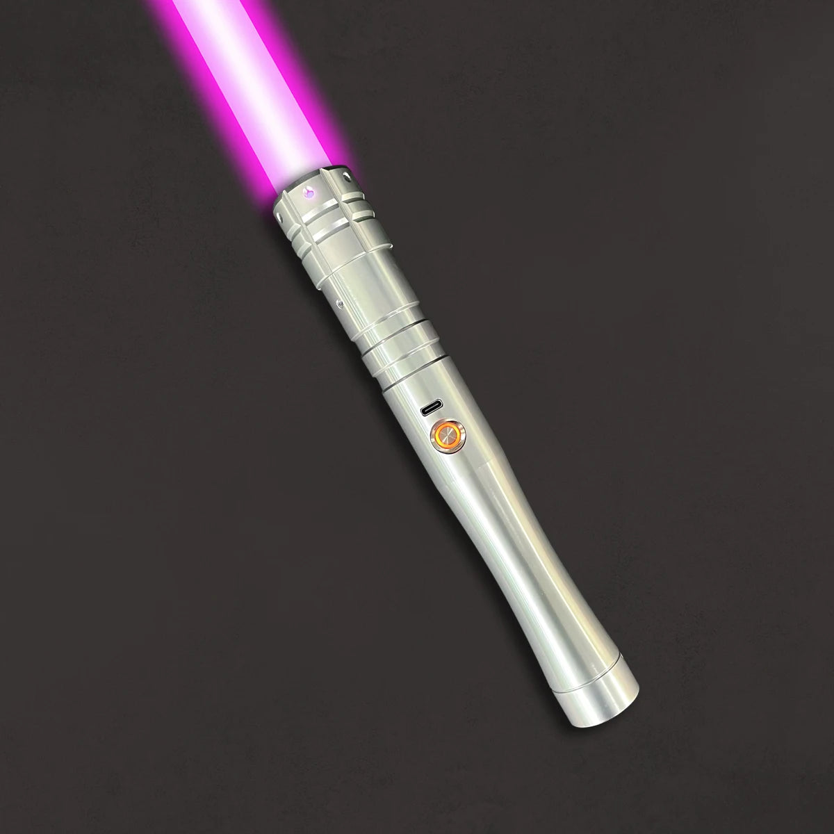 Heavy Dueling Lightsaber with Soundfonts and Colour Changing Blade - 56 cm Cosplay Toy 1 PCS LED Silver 2-2