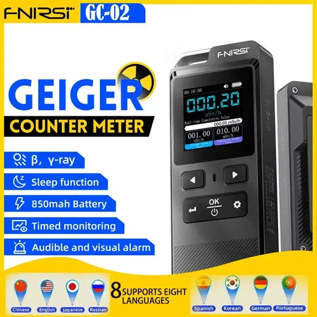 FNIRSI GC02 Geiger Counter Radiation Detector Dosimeter
