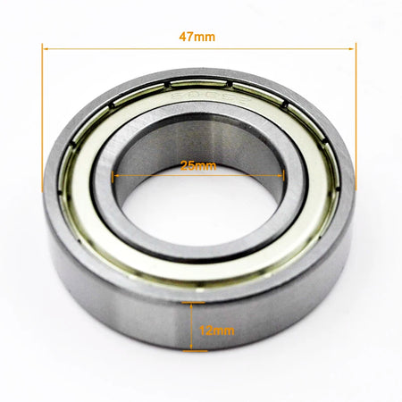 6000ZZ 6001ZZ Bearing Set - Deep Groove Ball Bearings 6005ZZ 25x47x12mm / CHINA / 2Pcs