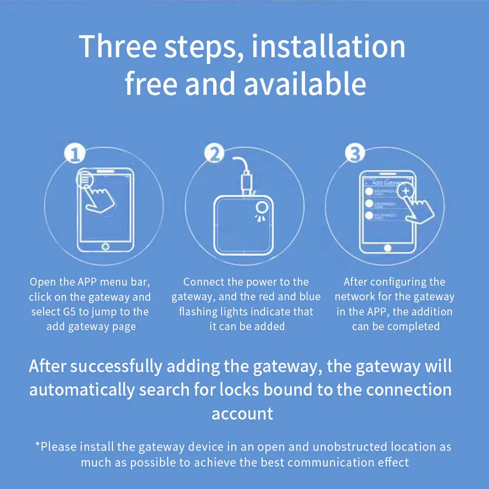 G5 Wifi Gateway TTLOCK Smart Door Lock Hub &ndash; App Control