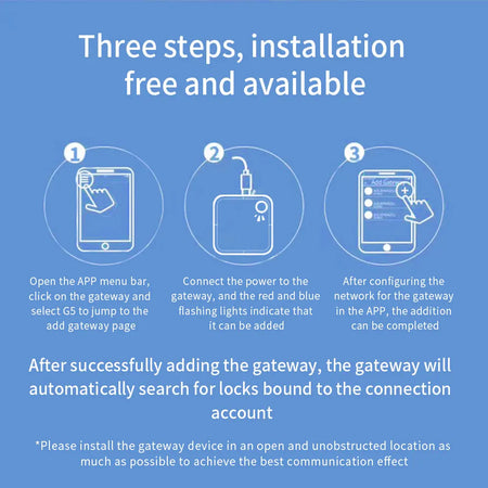 G5 Wifi Gateway TTLOCK Smart Door Lock Hub &ndash; App Control