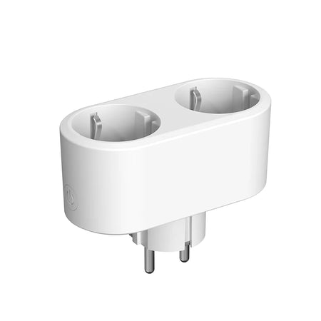 Tuya WiFi Smart Dual Plug Socket 16A 20A - Power Monitoring